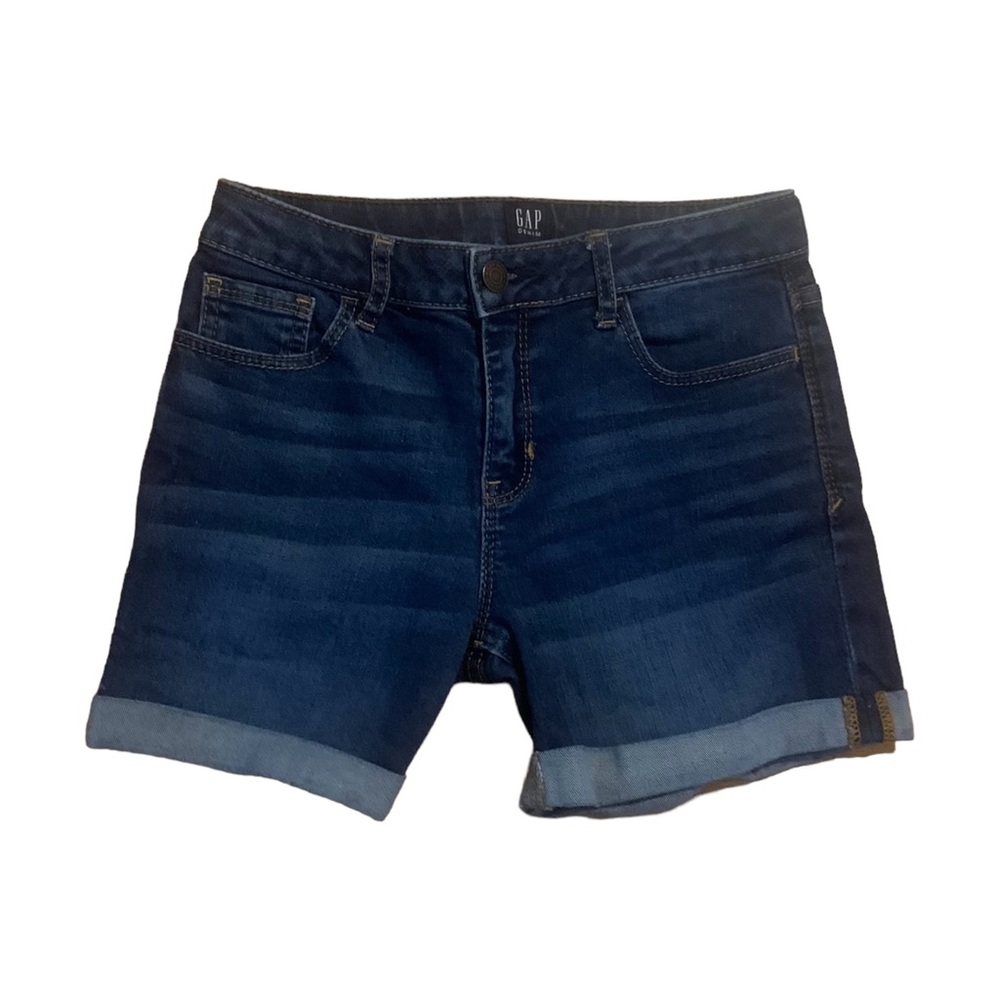 GAP Girls 14 Stretch Denim Midi Short